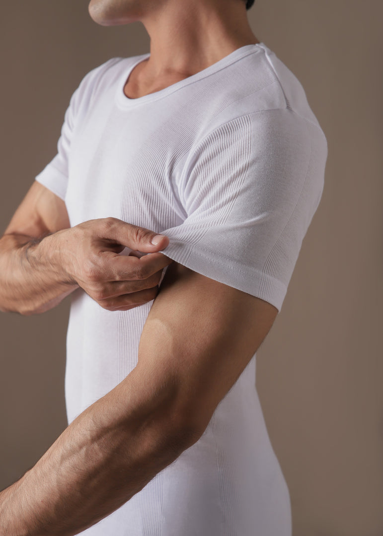 Fine Rib RNS ( Round Neck Sleeve ) Pack of 6