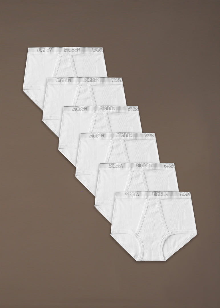 Fine Rib Underwear Pack of 6