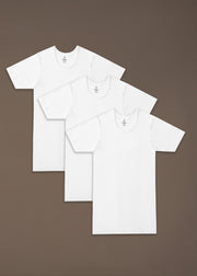 Fine Rib RNS ( Round Neck Sleeve ) Pack of 3