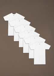 Fine Rib RNS ( Round Neck Sleeve ) Pack of 6