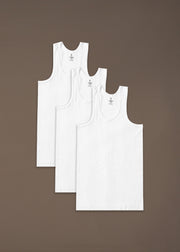 Fine Rib Sando Vest Pack of 3